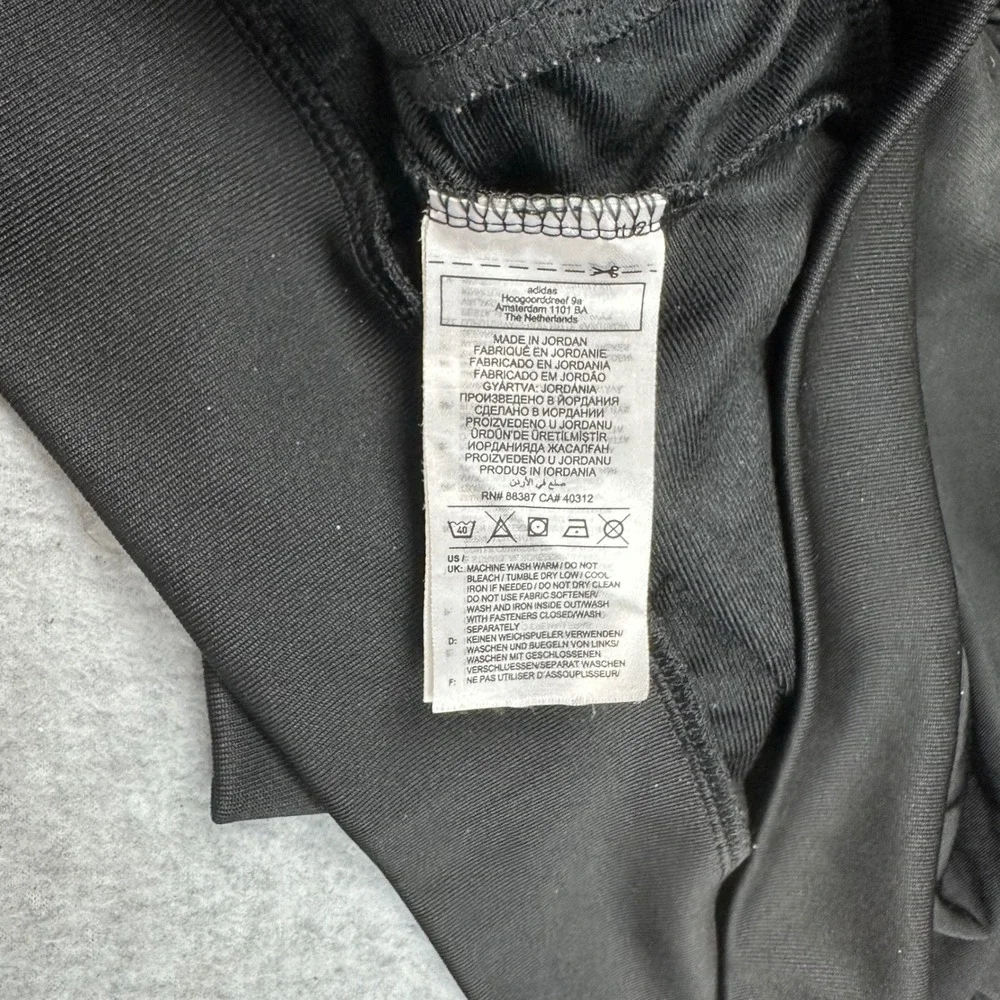 Adidas Primegreen Mens Track‎ Jacket Black White Stripes Full Zip H46099 Size M